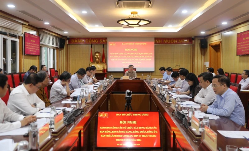 Giao ban công tác tổ chức xây dựng Đảng 6 tháng đầu năm 2024