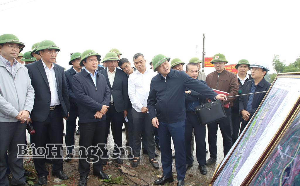 Đồng chí Chủ tịch UBND tỉnh Phạm Quang Ngọc kiểm tra tình hình triển khai thực hiện một số dự án trọng điểm