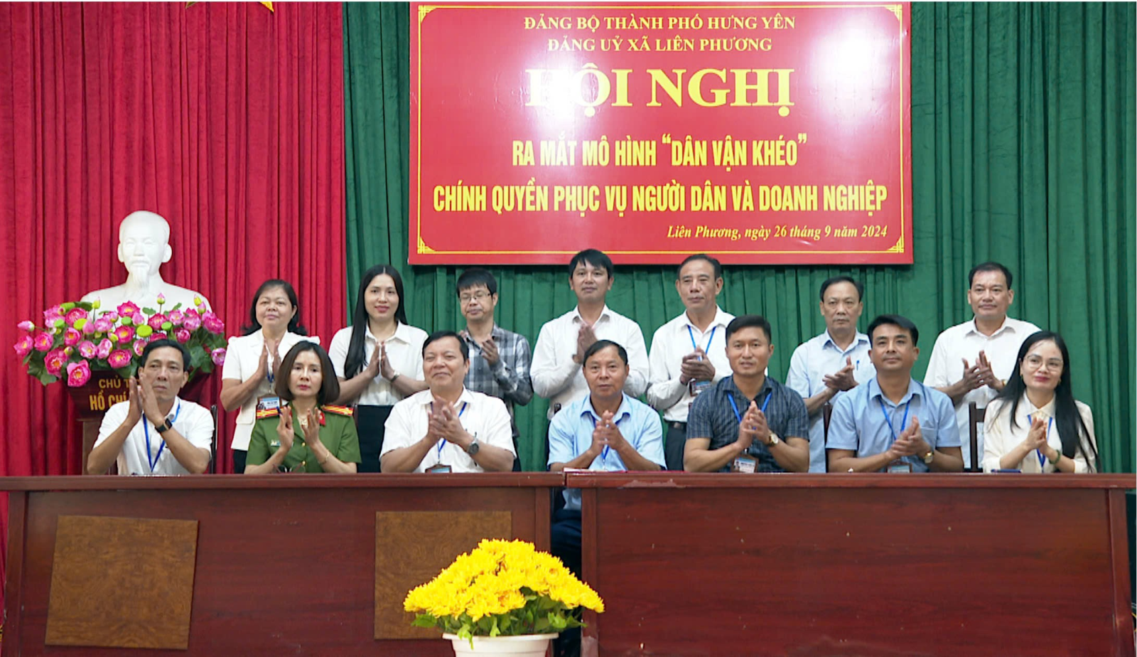 Xã Liên Phương (TPHY) ra mắt mô hình Dân vận khéo “Chính quyền phục vụ người dân và doanh nghiệp”