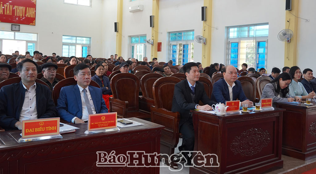 Xã Tây Thụy Anh: Triển khai công tác xây dựng Đảng năm 2026