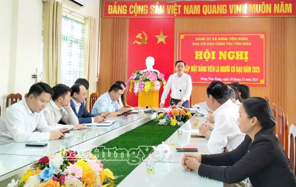 Xã Đông Tiên Hưng: Gặp mặt đảng viên là người có đạo