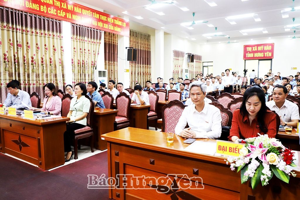 Đoàn đại biểu Quốc hội tỉnh tiếp xúc cử tri trước Kỳ họp thứ 9, Quốc hội khoá XV tại thị xã Mỹ Hào