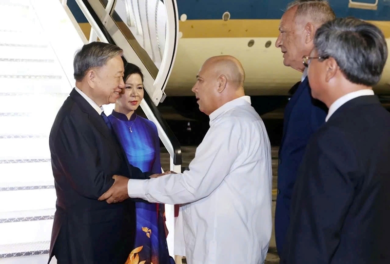 Tổng Bí thư, Chủ tịch nước Tô Lâm đến La Habana, bắt đầu thăm cấp Nhà nước Cộng hoà Cuba